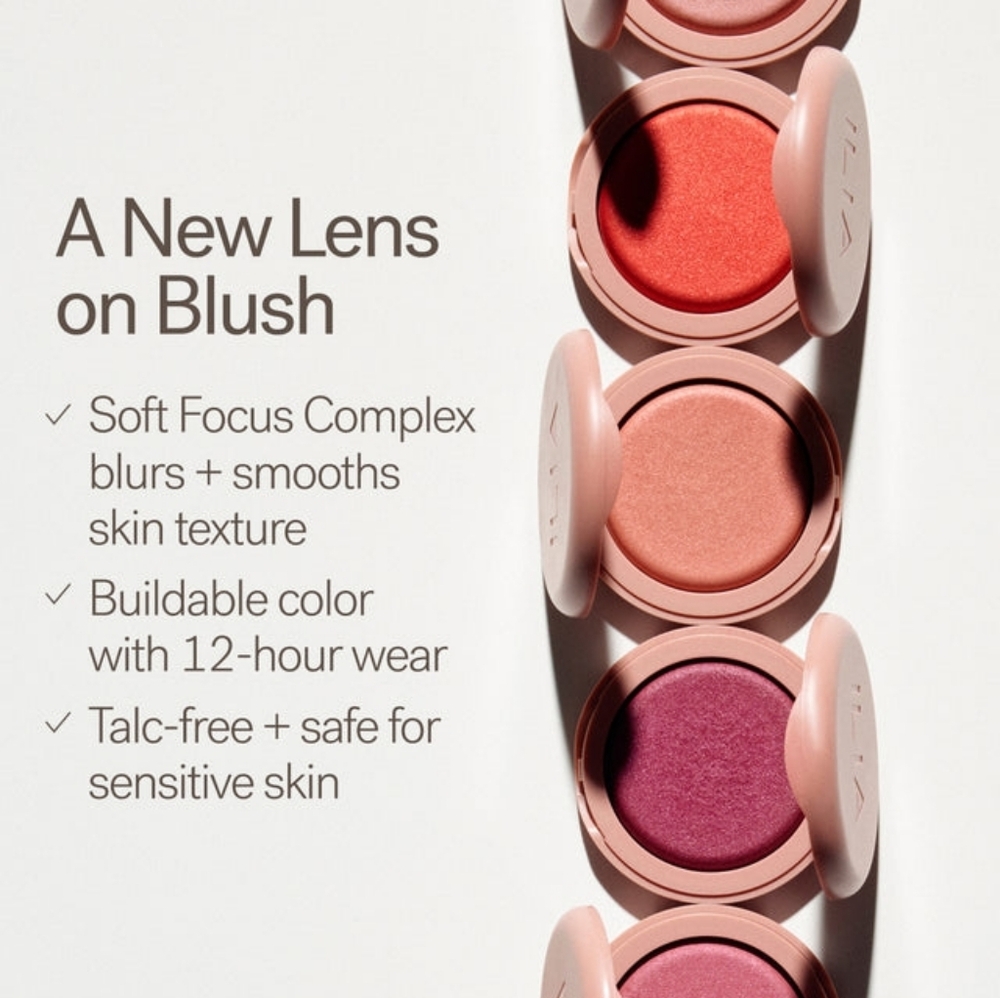 ILIA Soft Focus Blurring Blush Pulse Bright Coral Brand New In Box Full Size - Picture 8 of 11